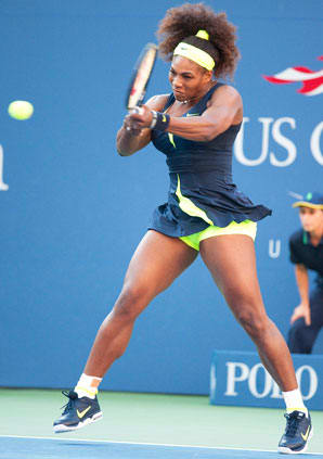 Serena Williams' match against Maria Sharapova in the semis of the 2005 Australian Open ranks No. 23 on Flink's list.